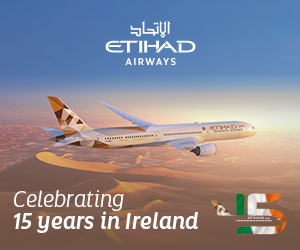 Etihad 15 Year Anniversary flying from Dublin