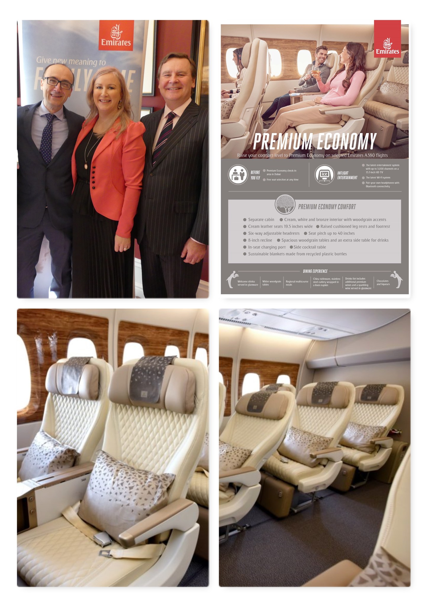 Emirates all new Premium Economy Cabin