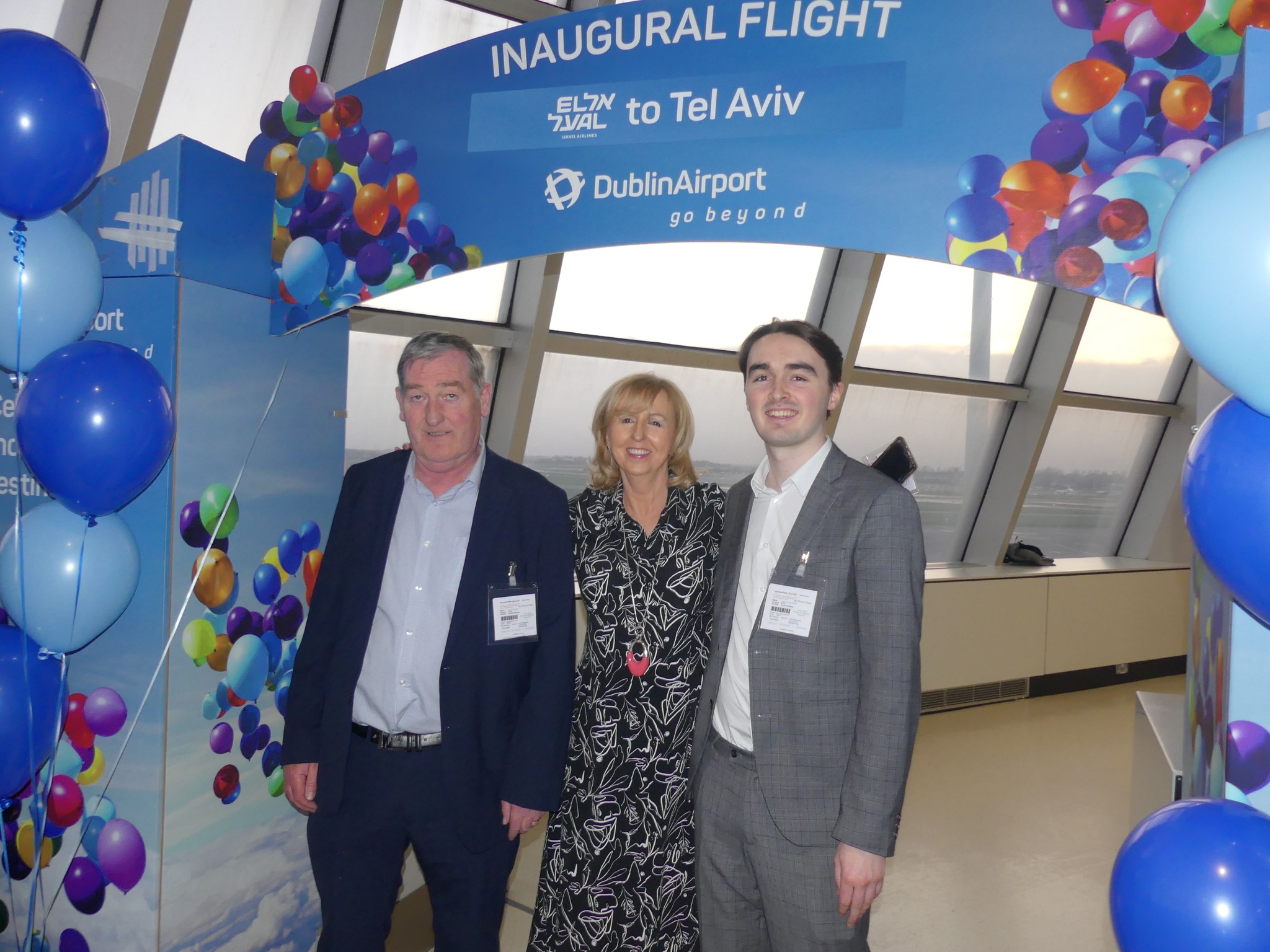 El AL Israel Airlines inaugural direct service to Tel Aviv from Dublin