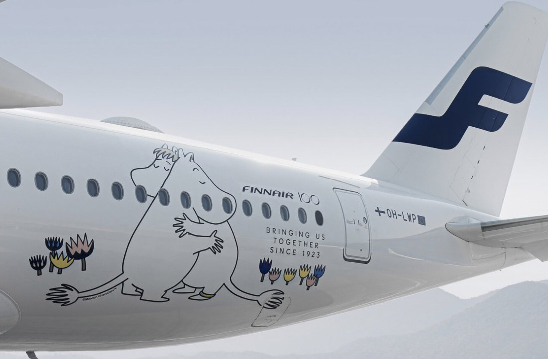 Two Finnair A350s get a Moomin makeover