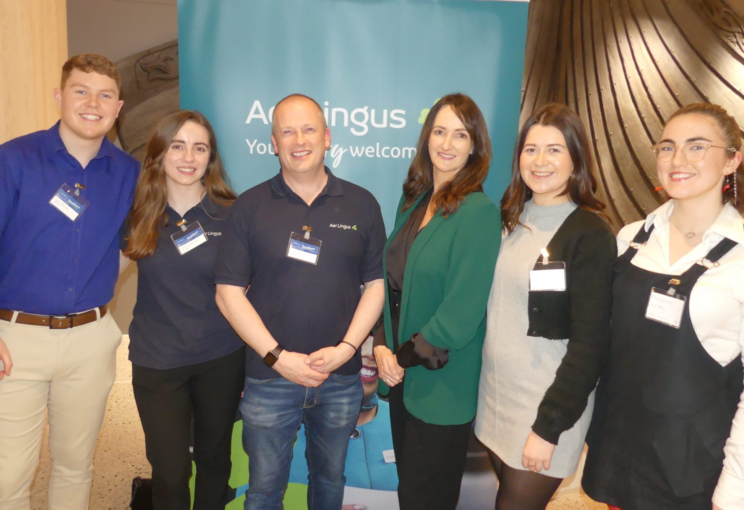 Dublin T2 Arrivals welcomes ✈☘️ Aer Lingus Taste of America partners.