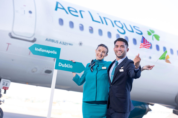 Aer Lingus inaugural flight to Indianapolis on Saturday 3 May