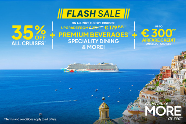 10-Day Greek Isles Cruise from €859pp with NCL😍 Book Today!