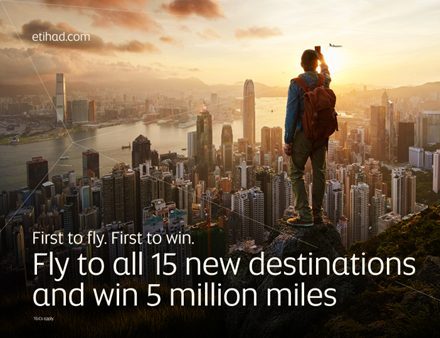 Etihad Guest Offers 5 Million Miles in a Race to Discover Etihad’s Newest Destinations
