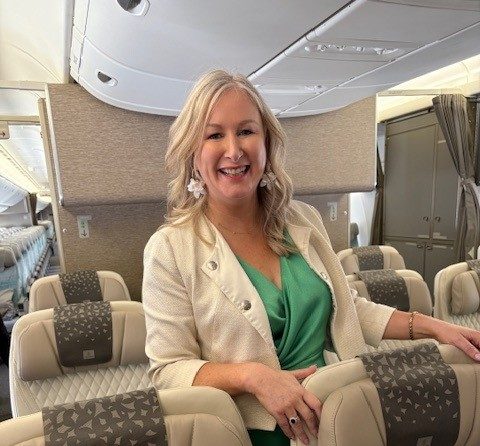 It’s the perfect Platinum service retrofit for Declan on Emirates B777