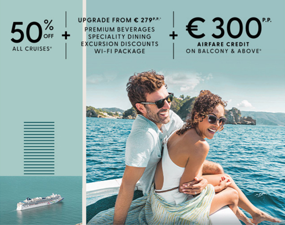 Your Customers Get 50% Off ALL Cruises with NCL🤩