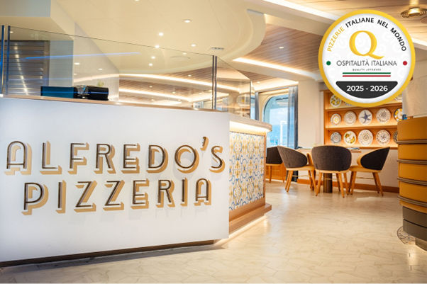 Princess Cruises Celebrates Prestigious Ospitalità Italiana Certification for Alfredo’s Pizzeria Aboard Sun Princess and Star Princess