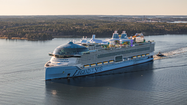 Royal Caribbean’s Legend of the Seas Begins Sea Trials, One Step Closer to Summer Debut