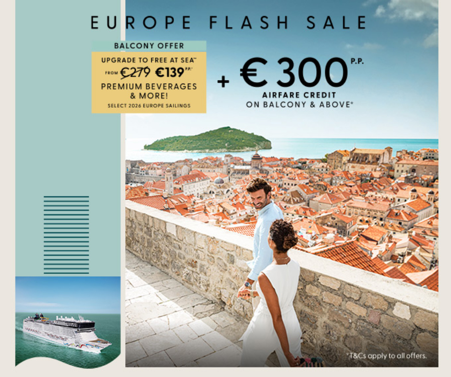 FLASH SALE! 7-Day Med from €510pp!
